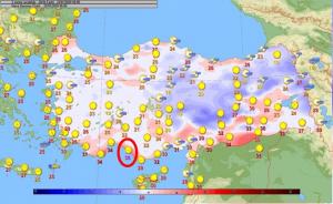 Türkiye’nin en sıcak şehri Alanya